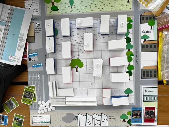 Le plateau du jeu Roche sacrée