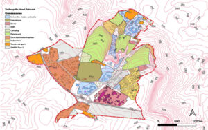 Les grandes zones du technopôle Henri Poincaré, métropole du Grand Nancy